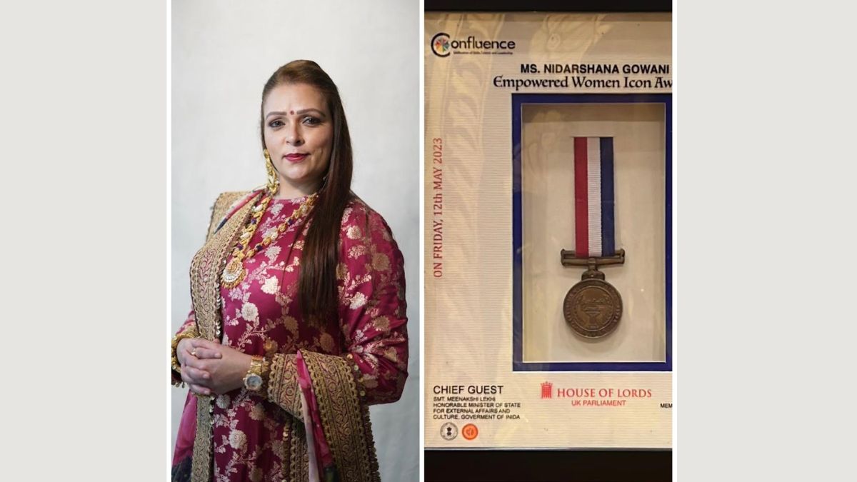 Nidarshana Gowani Receives Empowered Women Icon Award at House of Lords