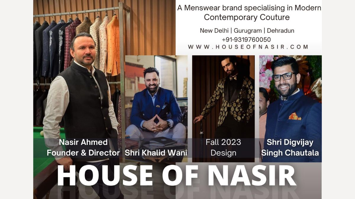Celebrated Fashion Maestro Nasir Ahmed Redefines Luxury Menswear with Timeless Elegance and Contemporary Flair