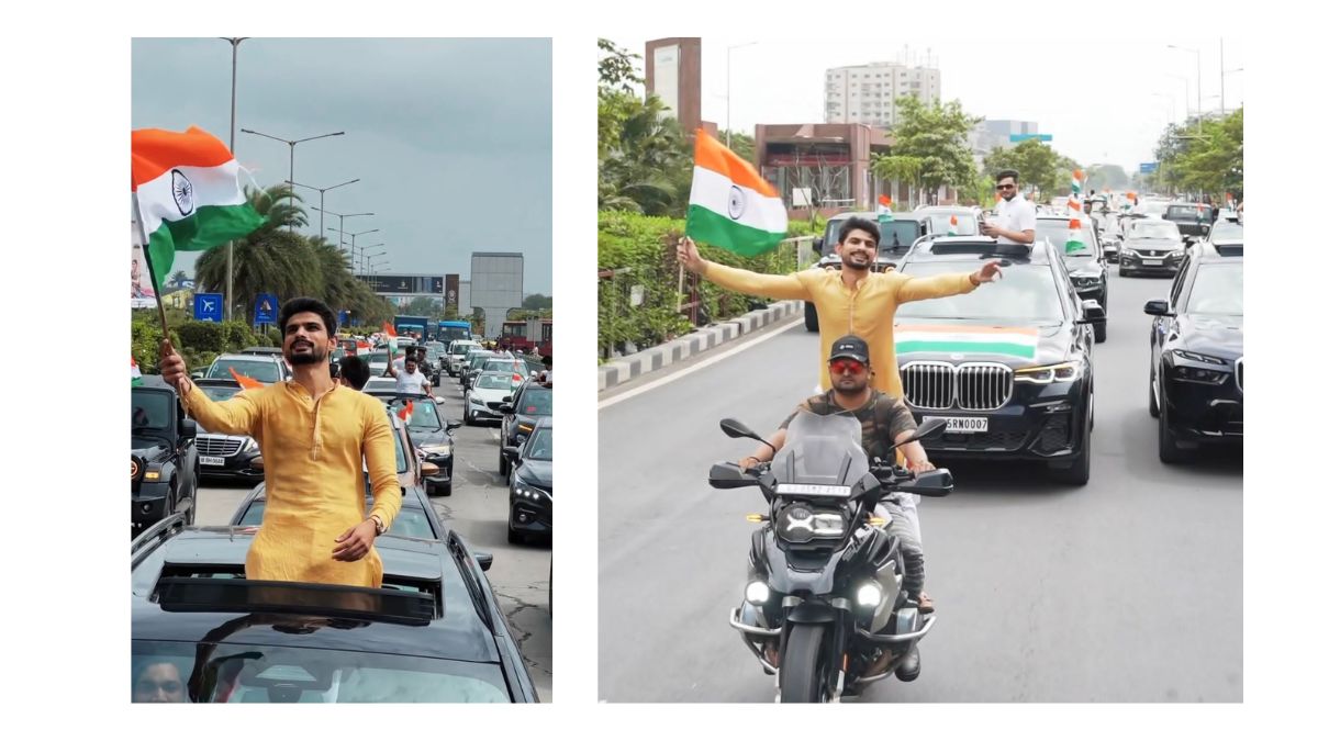 Real estate developer Dipak Bharwad celebrates 77th Independence Day with Tiranga Car Rally