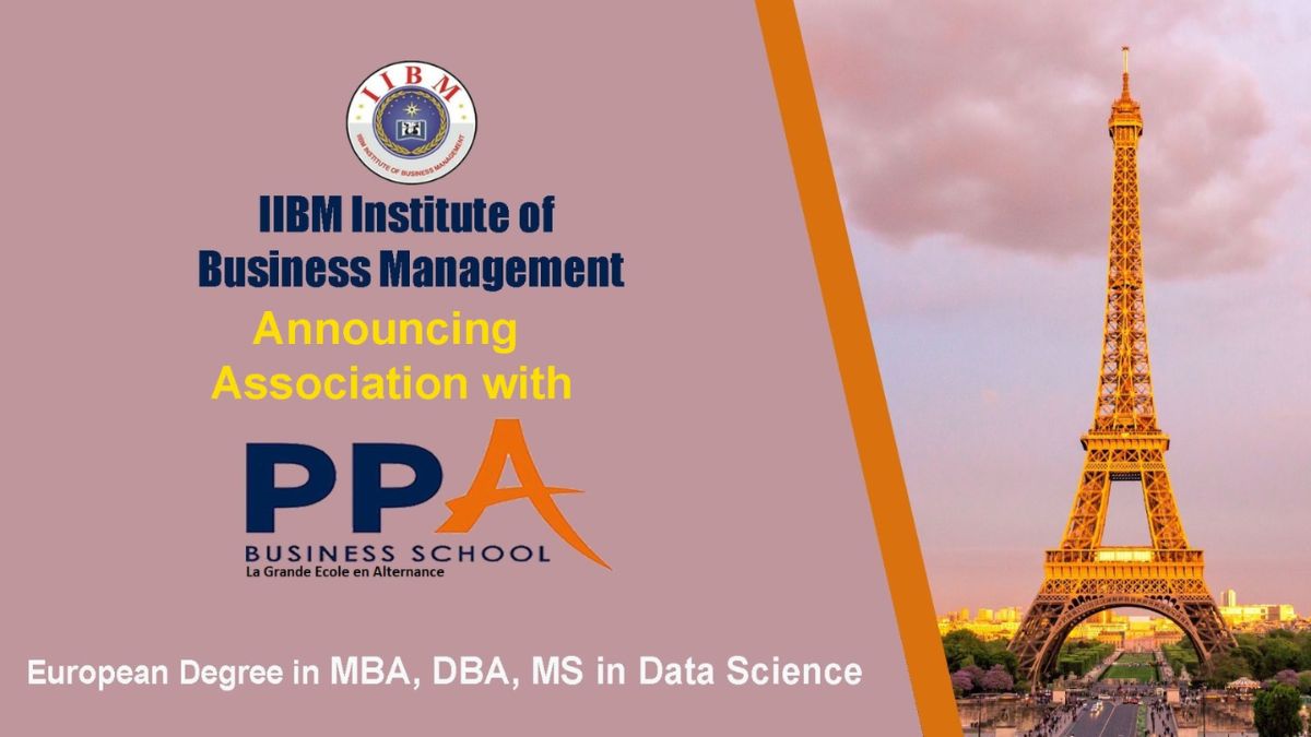 IBM Institute Allocates INR 30 Crore Fund To Launch European Degree from PPA Business School – France in MBA, MS- Data Science & AI