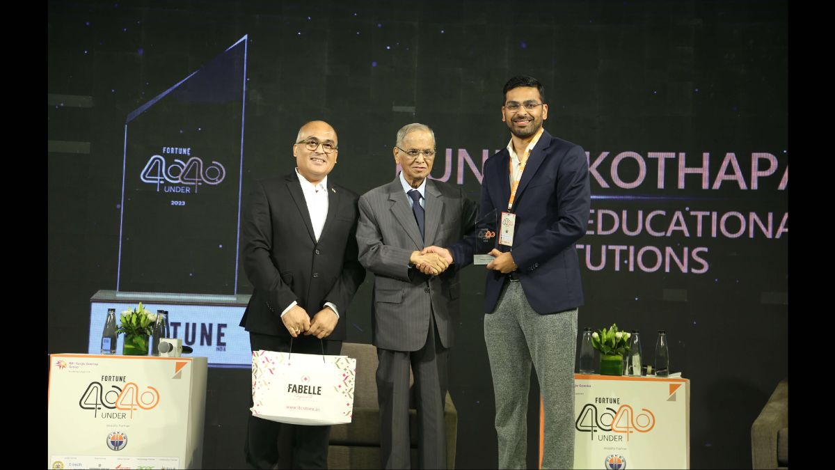 Narayana Group’s Puneet Kothapa honoured with Fortune India’s 40 Under 40 Award