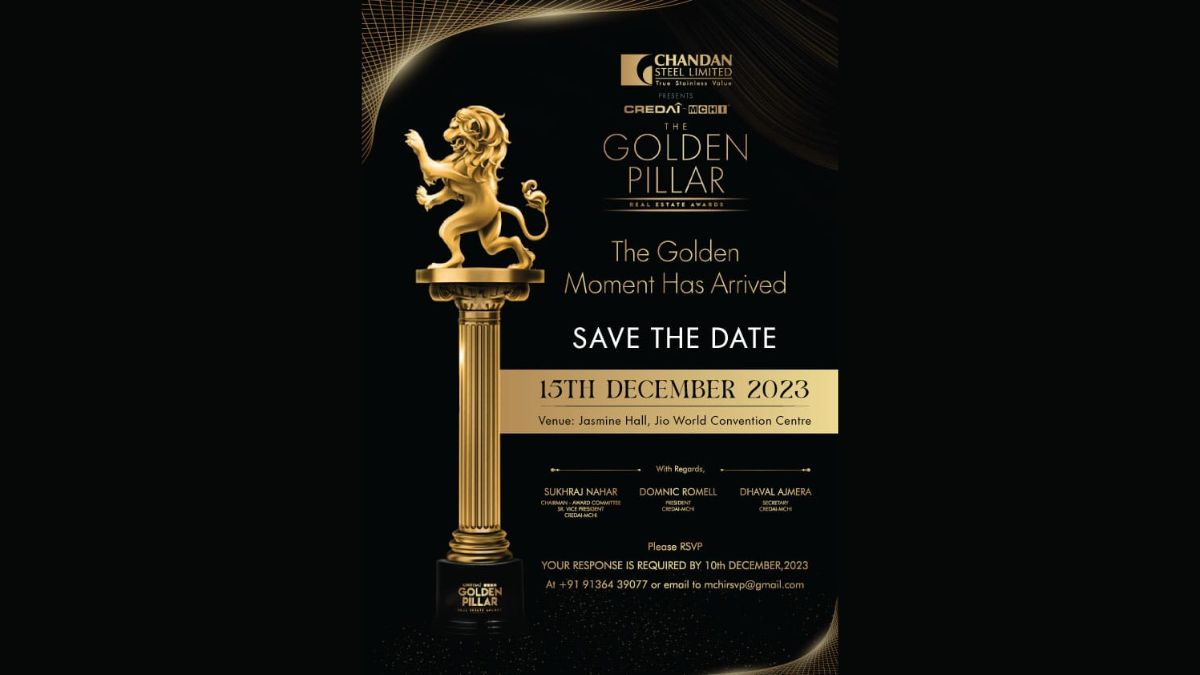 CREDAI-MCHI Golden Pillar Awards,  THE “OSCARS” OF THE REAL ESTATE IS BACK