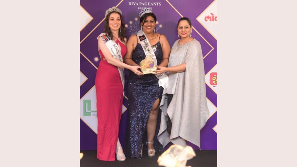 Proud moment for Mumbai’s Shivangi Dalvi as she bags two crowns at the Mrs Maharashtra 2023 pageant – Mrs Confident & Mrs Talented
