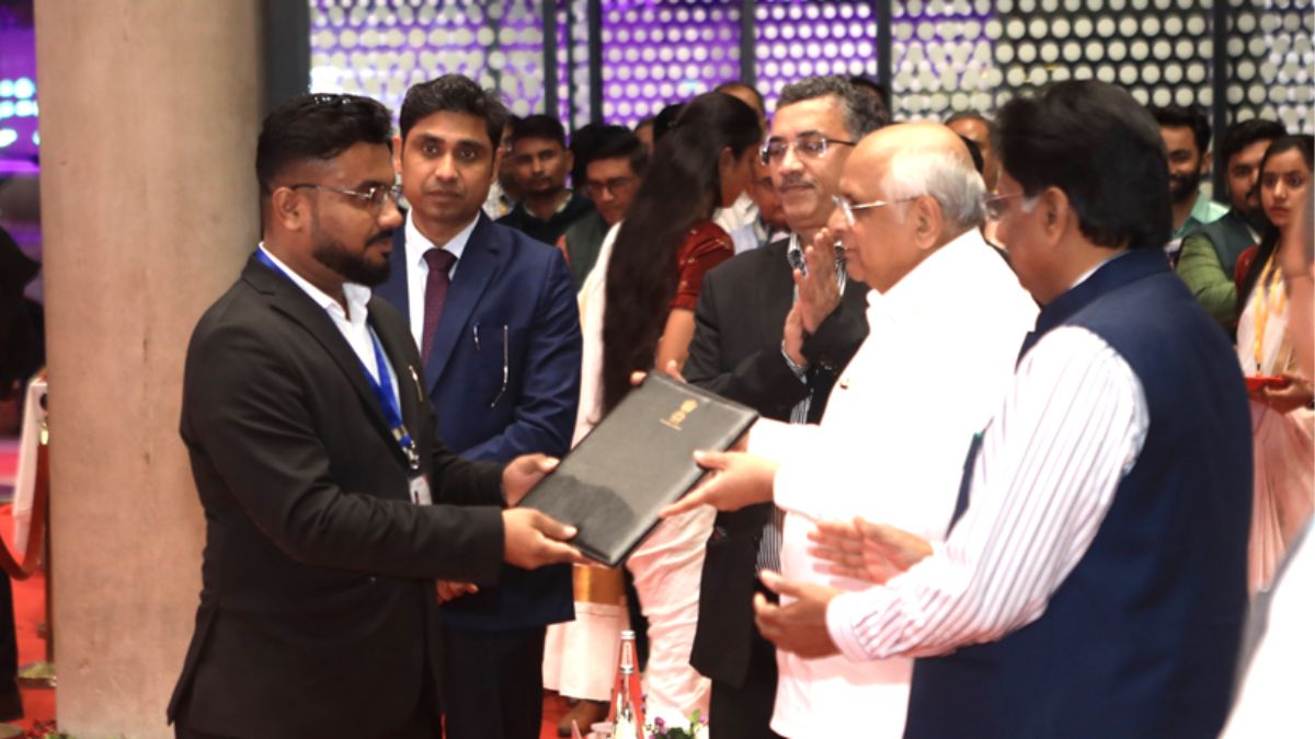 Gujarat CM Bhupendra Patel awards Space Allotment to IG Drones in iHub Complex