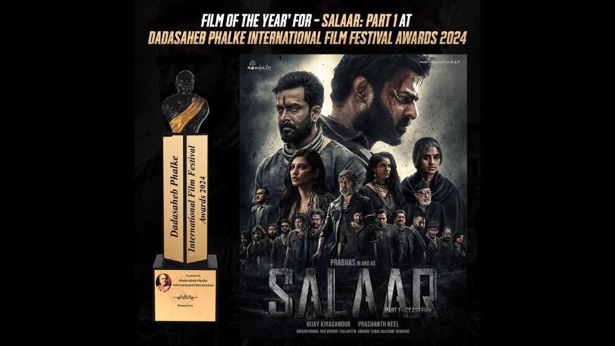 'Salaar: Part 1' Clinches ‘Film of the Year’ at Dadasaheb Phalke International Film Festival Awards 2024