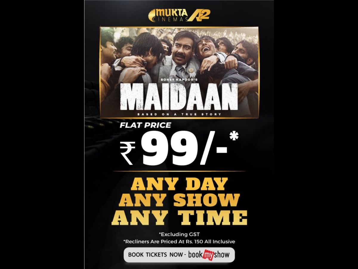 Mukta A2 Cinemas celebrates the spirit of India with ‘exclusive pricing’ for 'Maidaan'