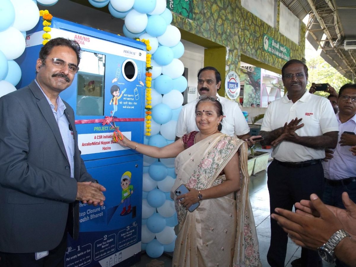 AM/NS India installs Reverse Vending Machine at Udhna railway station