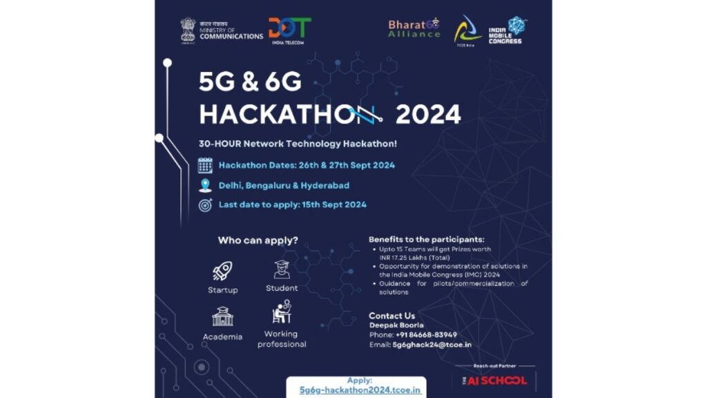 DoT Launches "5G and 6G Hackathon" and Plans WTSA Outreach Sessions