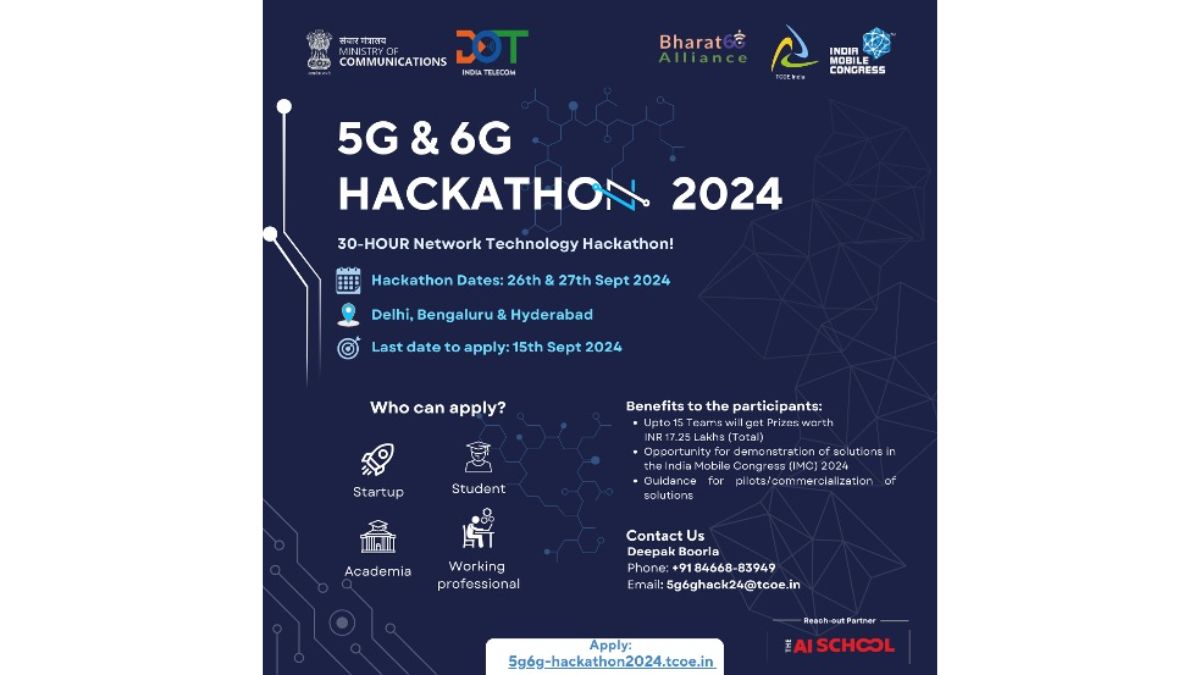 DoT Launches “5G and 6G Hackathon” and Plans WTSA Outreach Sessions