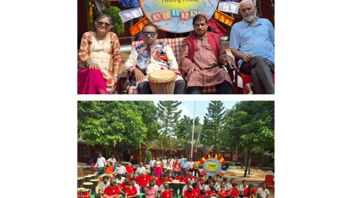 Abhijeeth Bhattacharjee and Pt. Prodyut Mukherjee Visited Autism Ashram in Hyderabad