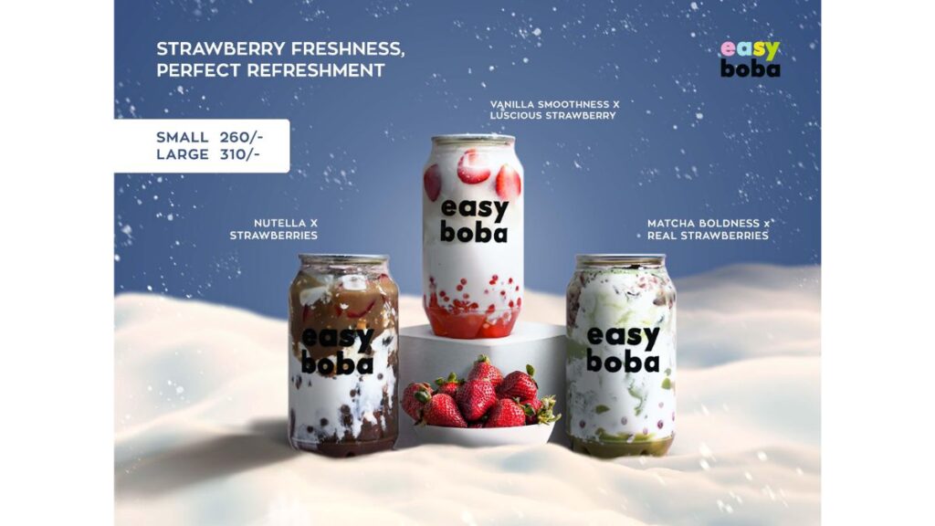 Easy Boba Unveils Limited-Edition Strawberry Bubble Teas to Celebrate Winter Festivities