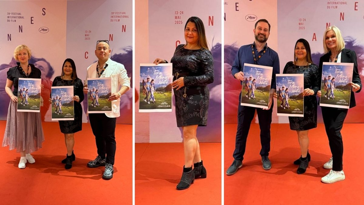 Producer Chanda Patel Unveils Poster of ‘Tera Mera Nata’ at the 78th Cannes Film Festival 2025 PNN Digital