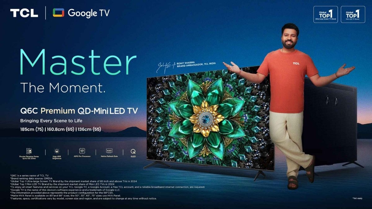 Master the Moment with Q6C Premium QD Mini LED Google TV Now in India! PNN Digital