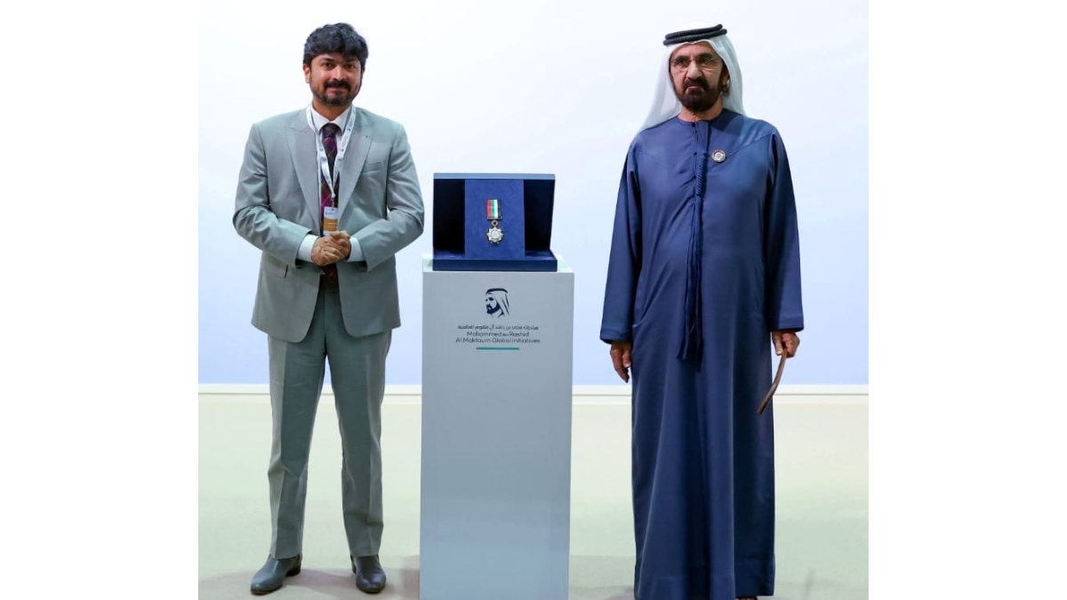 Siddharth Balachandran Receives Mohammed bin Rashid Al Maktoum Medal for Philanthropy PNN Digital