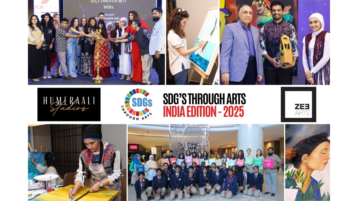 Artists and guests unite at the SDGs Through Arts – India Edition gala in Bengaluru, celebrating creativity as a catalyst for global change. - PNN